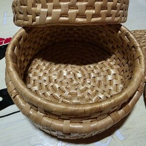 Woven Basket with Lid